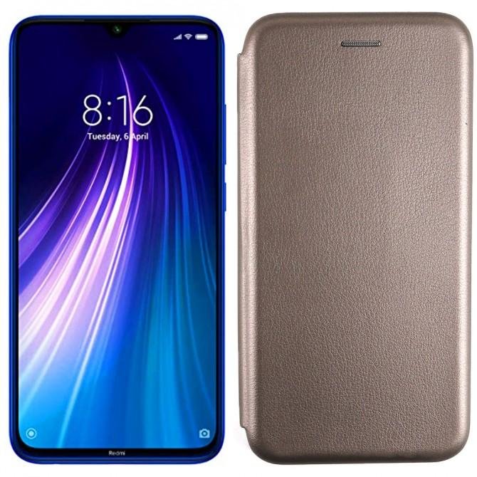 Чехол-книжка U-Like Best для Xiaomi Redmi Note 8T Серый