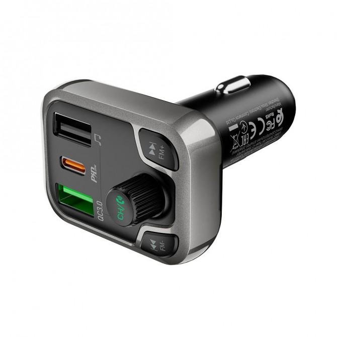 FM Modulator Borofone BC38 Flash Energy PD20w+QC3.0 Black-1