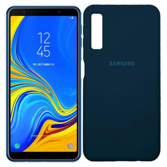 Чехол Soft Case для Samsung A750 Galaxy A7 2018 Кобальт