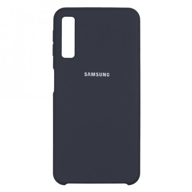 Чохол Soft Case для Samsung A750 Galaxy A7 2018 Темно Сірий-1