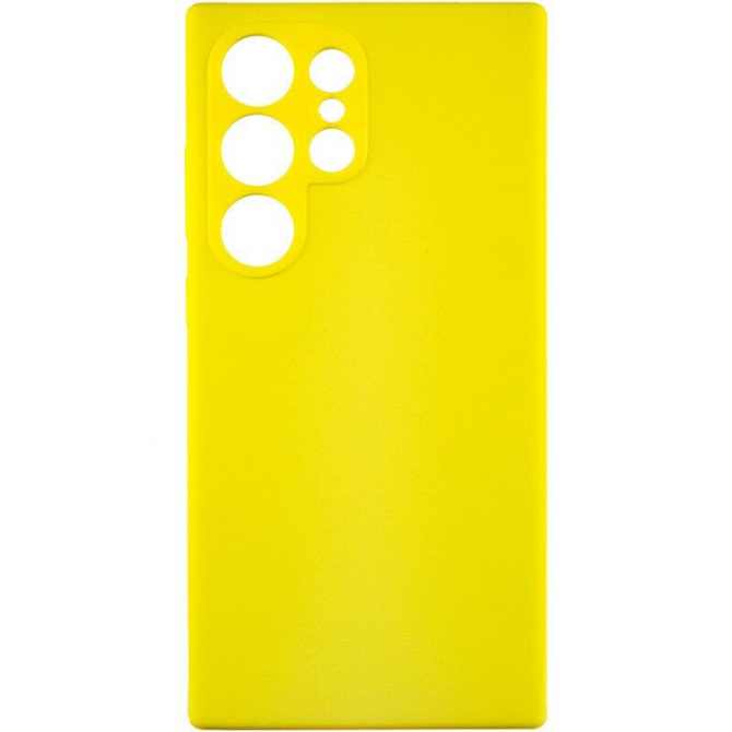 Чехол Original Soft Case Samsung Galaxy S24 Ultra Желтый FULL