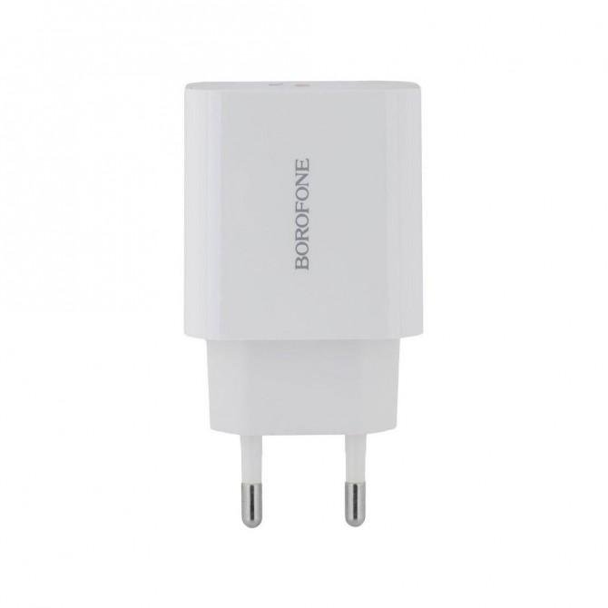 Мережевий зарядний пристрій Borofone BA57A PD 20W 3A White
