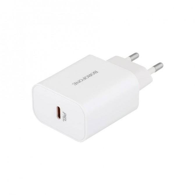 Мережевий зарядний пристрій Borofone BA57A PD 20W 3A White-1