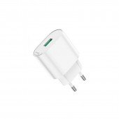Мережевий зарядний пристрій 1USB Hoco C109A Fighter QC3.0 18W White Мережевий зарядний пристрій 1USB Hoco C109A Fighter QC3.0 18W White