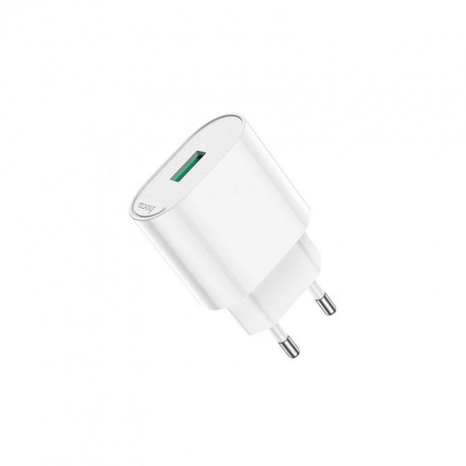 Сетевое зарядное устройство 1USB Hoco C109A Fighter QC3.0 18W White