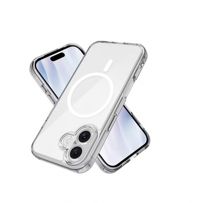 Чохол силіконовий MagSafe для Apple iPhone 17 Прозорий-1