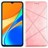 Чехол-книжка Lines Leather for Xiaomi Mi 11 Lite Pink