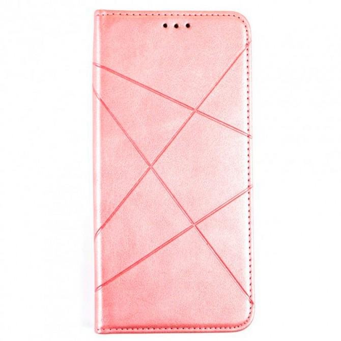 Чехол-книжка Lines Leather for Xiaomi Mi 11 Lite Pink-1