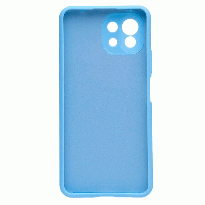 Чехол Original Soft Case Xiaomi Mi 11 Lite Синий FULL-1