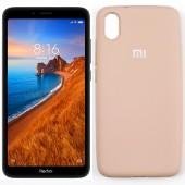 Чехол Soft Case для Xiaomi Redmi 7a Бежевый FULL