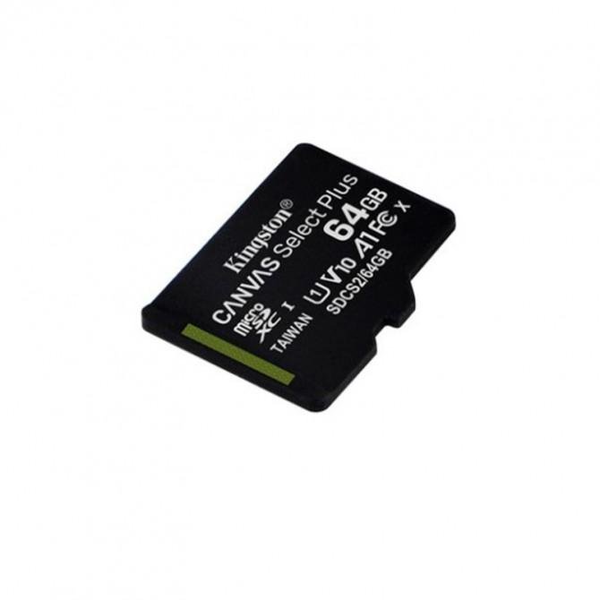 Карта памяти Kingston microSDHC 64Gb Canvas Select Plus class10 A1(R-100Mb/s)-1