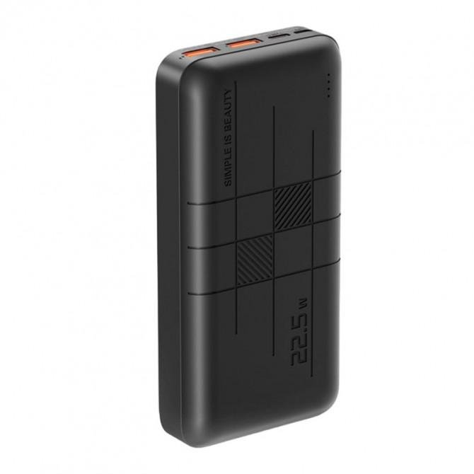 Повербанк XO PR189 30000 mAh PD20W + QC3.0 22.5W Black