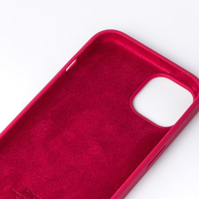 Чехол силиконовый для iPhone 11 Темно вишневый-2