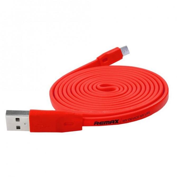 Кабель Remax Full Speed RC-001m microUSB Красный 2m (5-012)-2