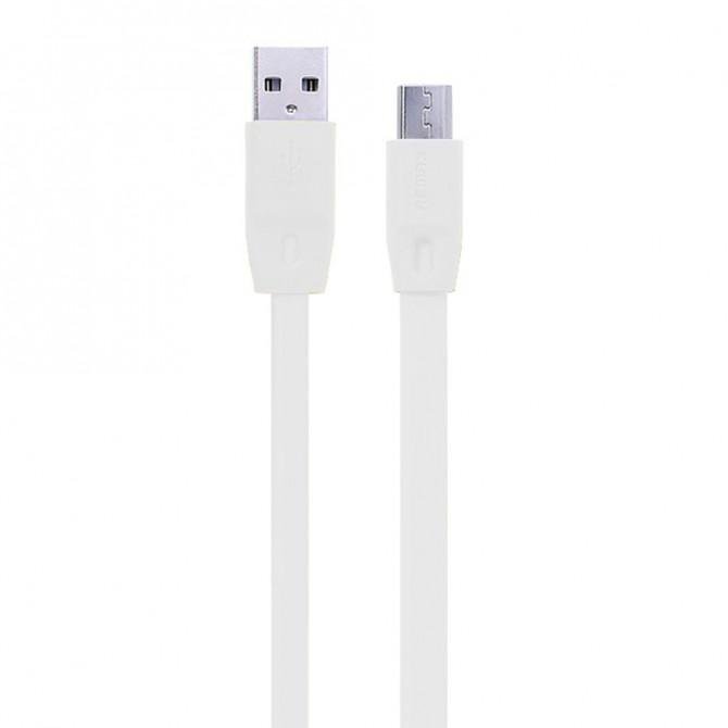Кабель Remax Full Speed RC-001m microUSB Белый 2m (5-012)