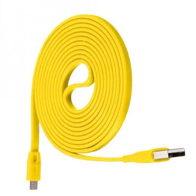 Кабель Remax Full Speed RC-001m microUSB Жовтий 2m (5-012)-1