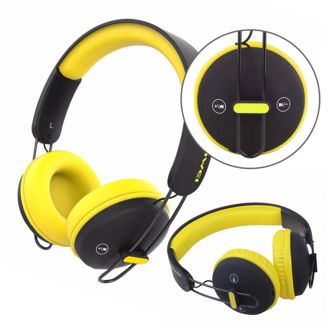 Беспроводные наушники Awei A800BL Жёлтый-3