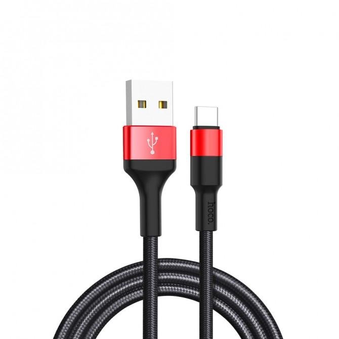 Кабель Hoco X26 Type-C Чёрный/Красный