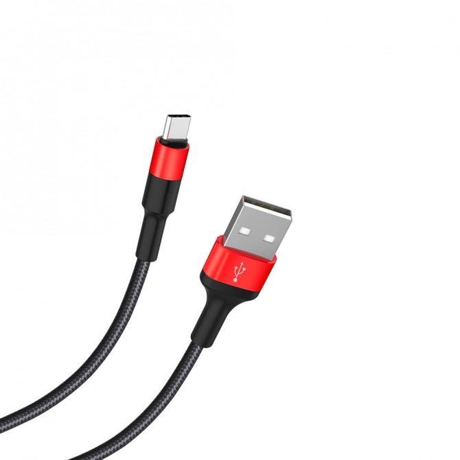 Кабель Hoco X26 Type-C Чёрный/Красный-2