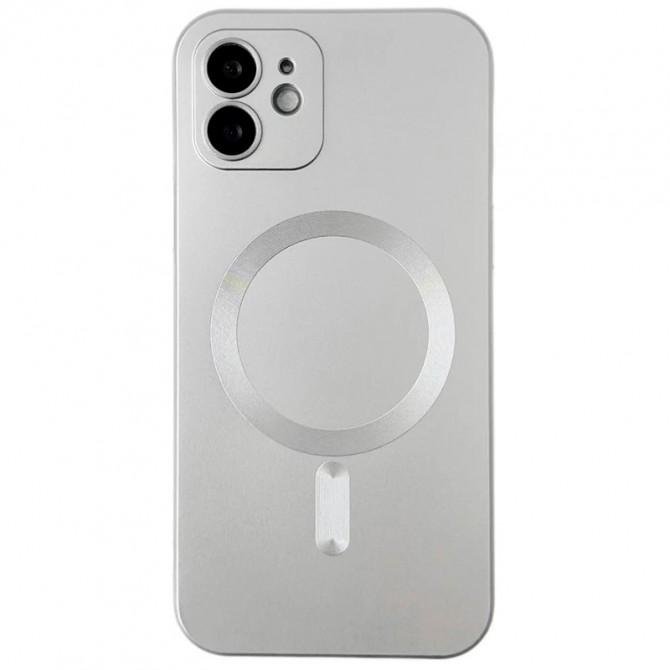 Чехол силиконовый MagSafe для Apple iPhone 11 Silver