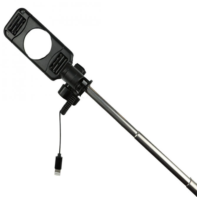 Монопод Usams Selfie Stick US-ZB014 Lightning Head Чорний (ZPGL01)-2