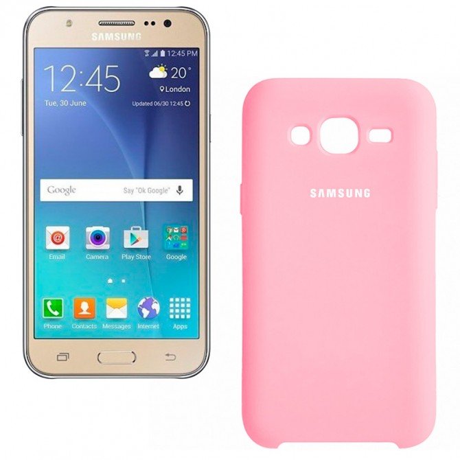 Original Soft Case Samsung J500 (J5) Рожевий-2