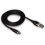 Кабель  WALKER C735 MicroUSB Black 2m