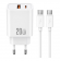 Сетевое зарядное устройство XO CE40 20W 1USB+Type-c White