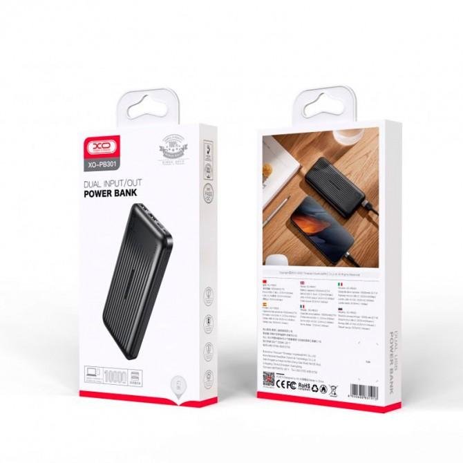Повербанк XO PB301 Light Display 10000 mAh Black-1