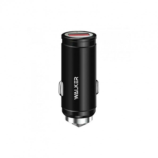 АЗП 1USB Walker WCR-23 QC3.0 2.4A Black