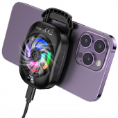 Охолоджувач телефону Hoco GM76 blue diamond Чорний Охолоджувач телефону Hoco GM76 blue diamond Чорний