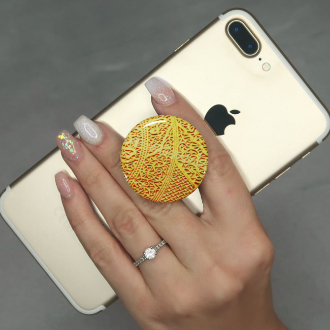 Держатель Pop Socket Planet Gold-3