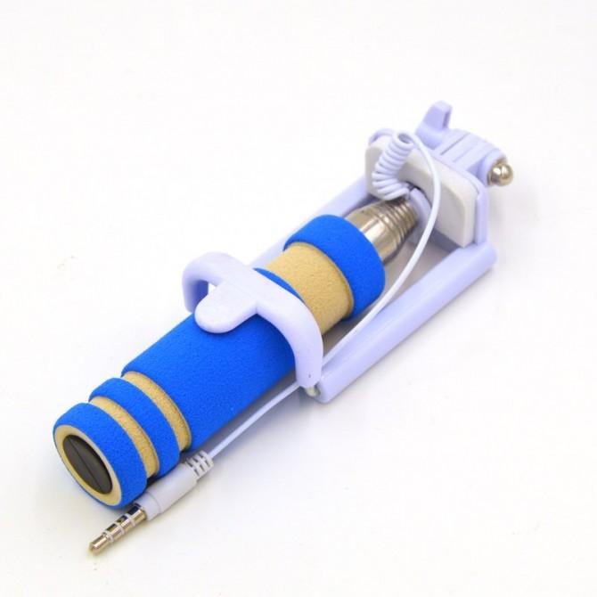 Монопод Mini Синій + кнопка через 3,5"