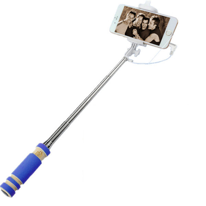 Монопод Mini Синій + кнопка через 3,5"-1