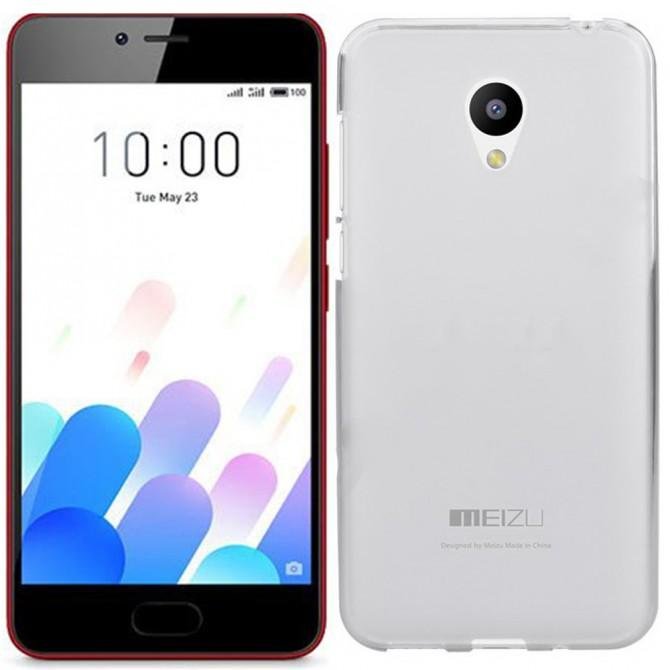 Чехол Silicone Case для Meizu M5c White