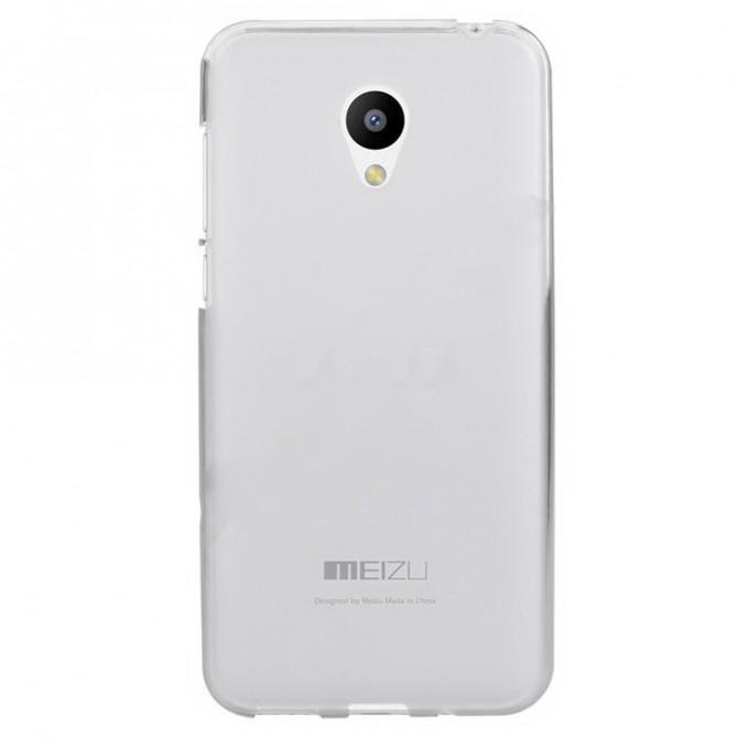 Чехол Silicone Case для Meizu M5c White-1