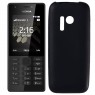 Чехол Silicone Case для Nokia 215 Чёрный