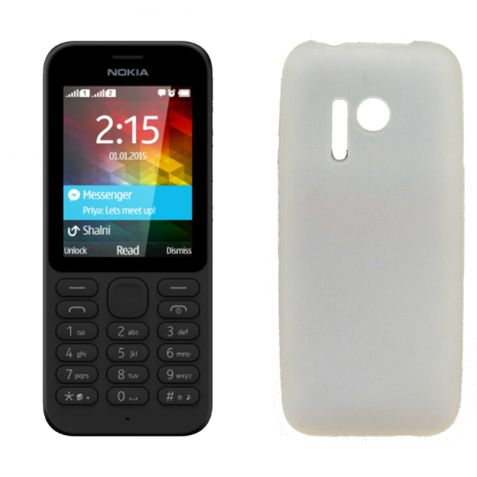 Чохол Silicone Case для Nokia 215 Білий