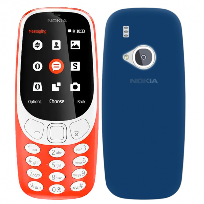 Чехол Silicone Case для Nokia 3310 New Blue