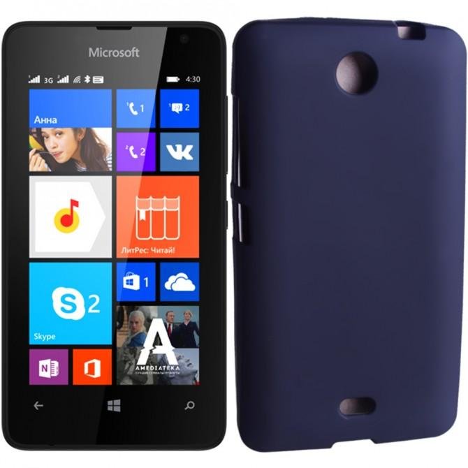 Чохол Silicone Case для Nokia 430 (Microsoft) Синій