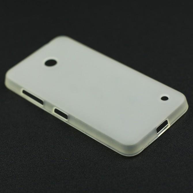 Чехол Silicone Case для Nokia 630/635 White-3