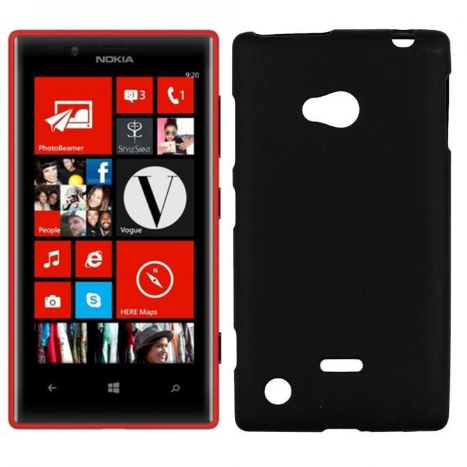 Чехол Silicone Case для Nokia 720 Чёрный