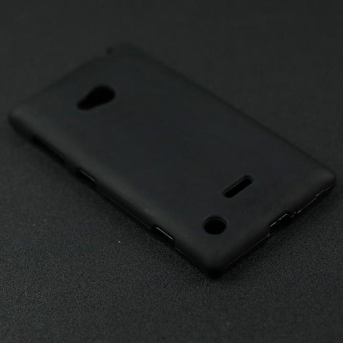Чехол Silicone Case для Nokia 720 Чёрный-3
