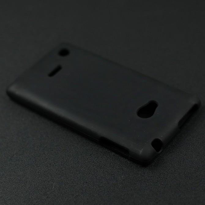 Чехол Silicone Case для Nokia 720 Чёрный-4