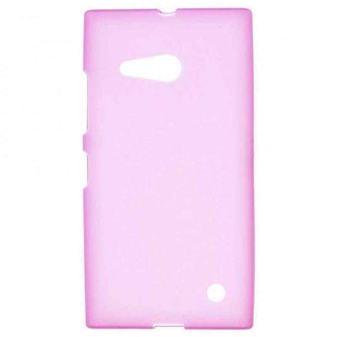 Чехол Silicone Case для Nokia 730 Pink