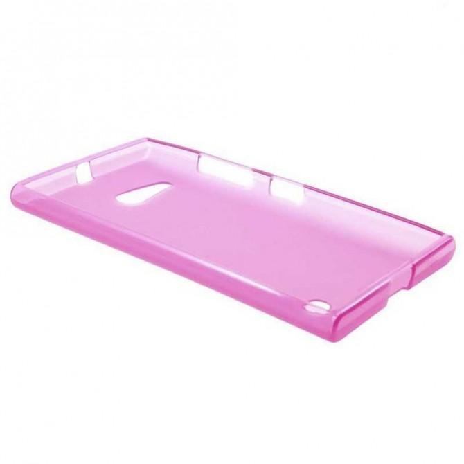Чехол Silicone Case для Nokia 730 Pink-1