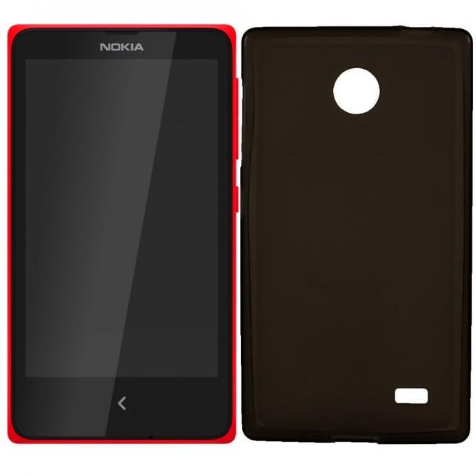 Чехол Silicone Case для Nokia X Чёрный