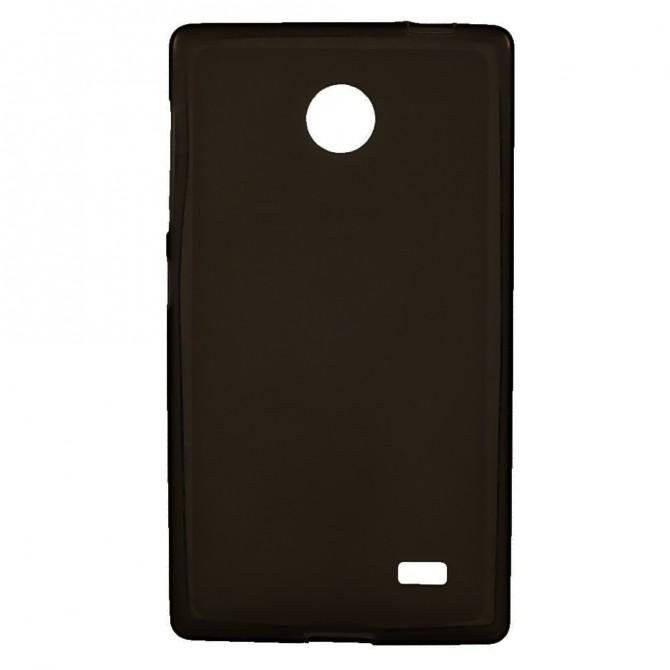 Чехол Silicone Case для Nokia X Чёрный-1