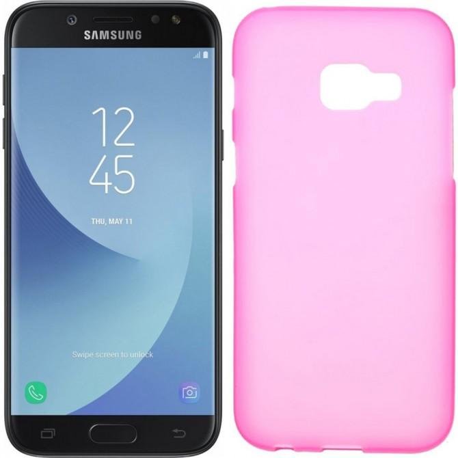 Чехол Silicone Case для Samsung A720 (A7-2017) Pink