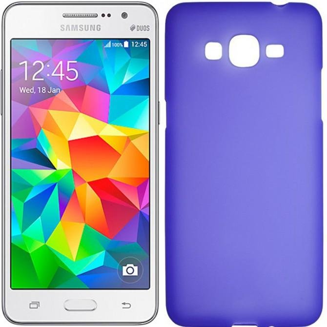 Чехол Silicone Case для Samsung G530 Blue